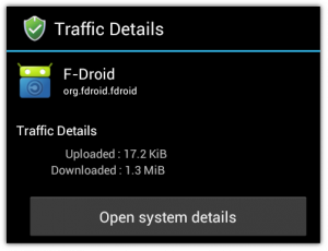Traffic Details in AFWall 1.2.8