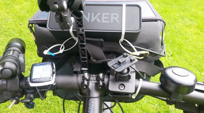 Verwendung des Bluetooth-Lautsprechers SoundCore von Anker fÃ¼rs Radfahren