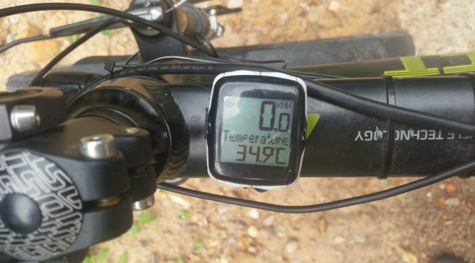 Fahrradmomente – 34,9°C im Schatten und 39,8°C in der Sonne – und weiter hoch den Berg :)