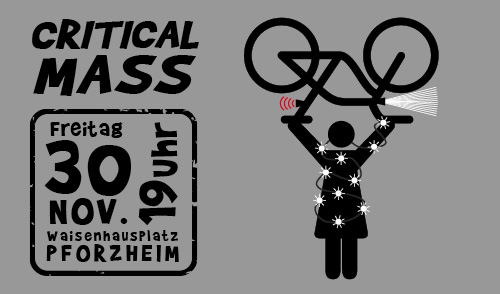 Critical Mass in Pforzheim am 30. November 2018